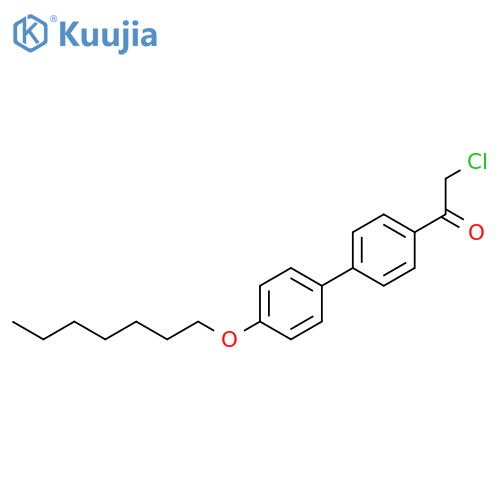 ETHANONE, 2-CHLORO-1-[4'-(HEPTYLOXY)[1,1'-BIPHENYL]-4-YL]- structure