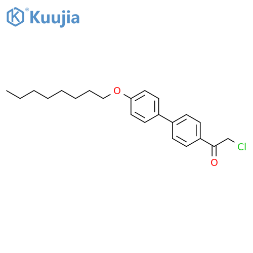 Ethanone, 2-chloro-1-[4'-(octyloxy)[1,1'-biphenyl]-4-yl]- structure