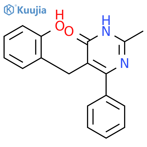 4(3H)-Pyrimidinone,5-[(2-hydroxyphenyl)methyl]-2-methyl-6-phenyl- structure