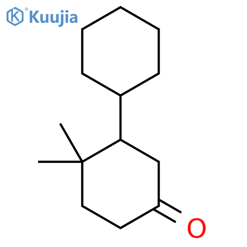 3-Cyclohexyl-4,4-dimethylcyclohexan-1-one structure