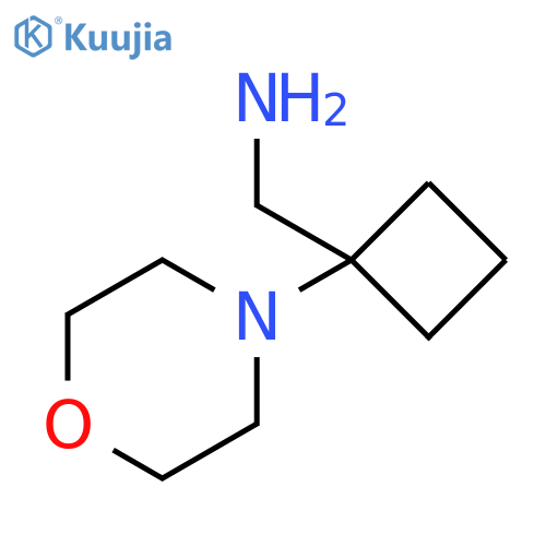 1-(morpholin-4-yl)cyclobutylmethanamine structure
