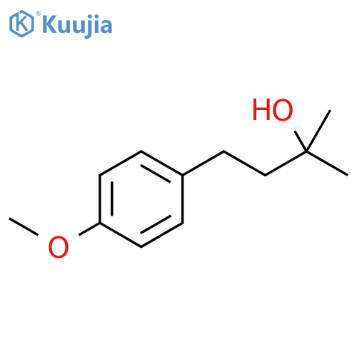 4-(4-methoxyphenyl)-2-methylbutan-2-ol structure
