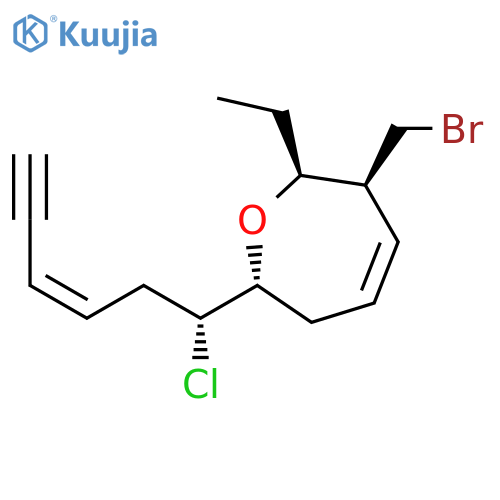 Oxepin, 3-(bromomethyl)-7-[(1R,3Z)-1-chloro-3-hexen-5-ynyl]-2-ethyl-2,3,6,7-tetrahydro-, (2S,3S,7R)- (9CI) structure