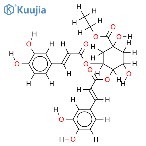 4,5-dicaffeoylquinic acid ethyl ester structure