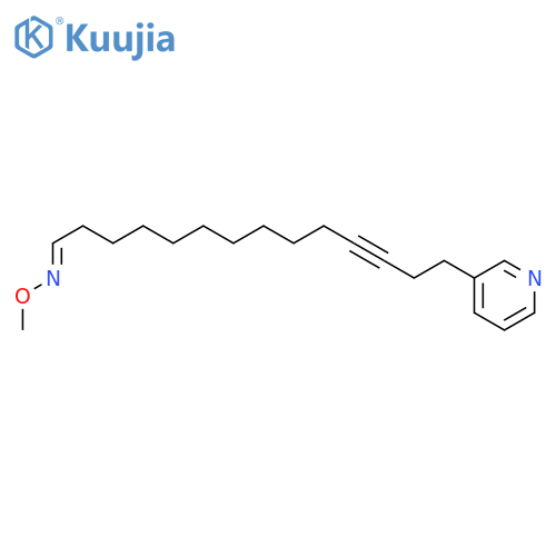 14-(pyridin-3-yl)tetradec-11-yn-1-al O-methyloxime structure