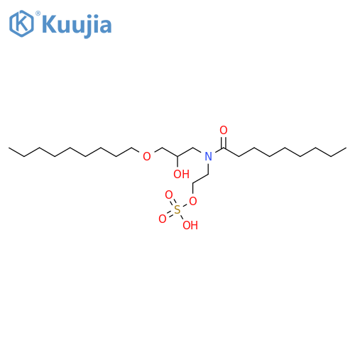 Nonanamide, N-[2-hydroxy-3-(nonyloxy)propyl]-N-[2-(sulfooxy)ethyl]- structure