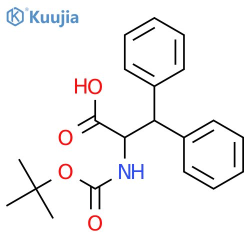 Boc-D-Ala(3,3-diphenyl)-OH structure