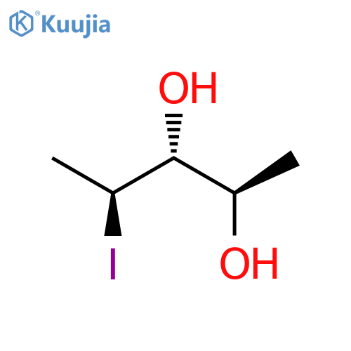 2,3-Pentanediol, 4-iodo-, (2R*,3R*,4S*)- structure
