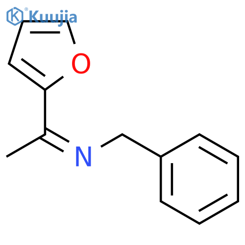 Benzenemethanamine, N-[1-(2-furanyl)ethylidene]-, (Z)- structure