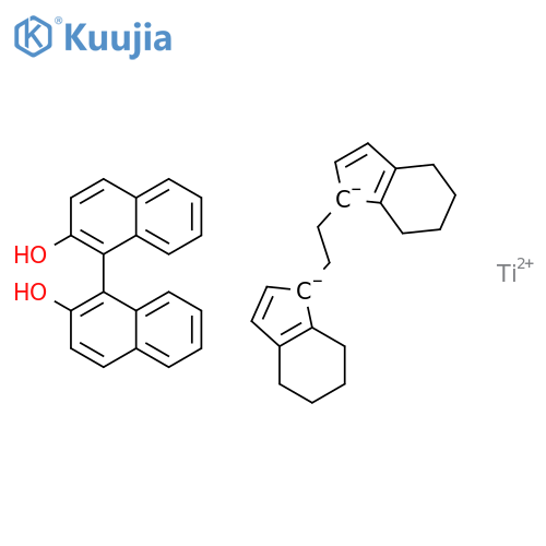 Titanium,[(1R)-[1,1'-binaphthalene]-2,2'-diolato(2-)-kO,kO'][1,2-ethanediylbis[(1,2,3,3a,7a-h)-4,5,6,7-tetrahydro-1H-inden-1-ylidene]]-,stereoisomer (9CI) structure
