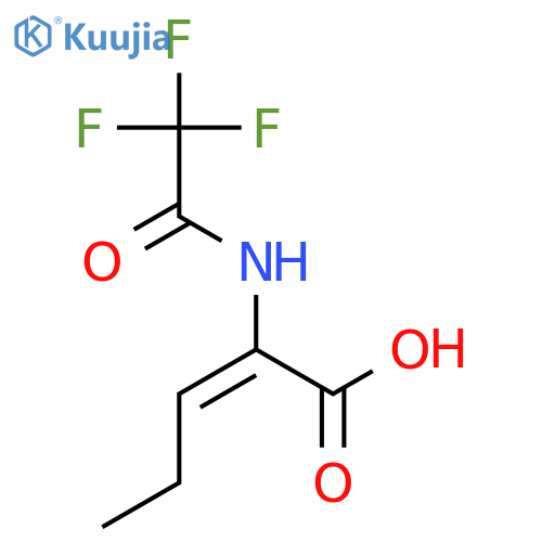 2-Pentenoic acid, 2-[(trifluoroacetyl)amino]-, (Z)- structure