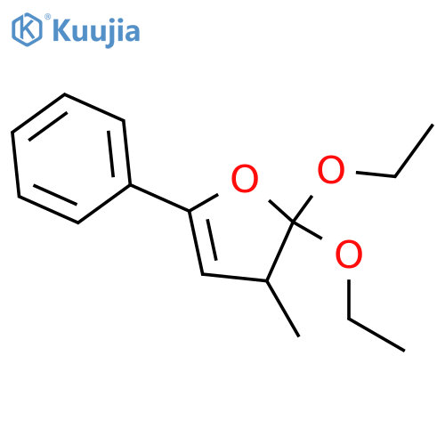Furan, 2,2-diethoxy-2,3-dihydro-3-methyl-5-phenyl- structure