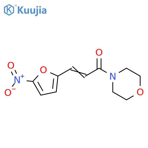 Morpholine, 4-[3-(5-nitro-2-furanyl)-1-oxo-2-propenyl]- structure