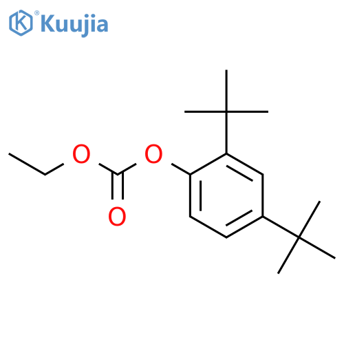 2,4-Di-tert-butylphenyl ethyl carbonate structure