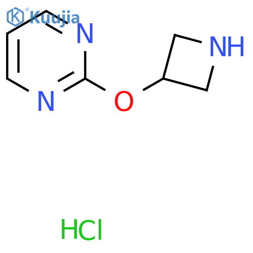 2-(Azetidin-3-yloxy)pyrimidine hydrochloride structure