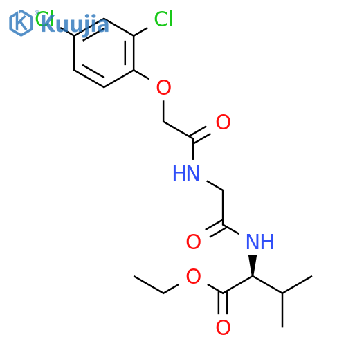 L-Valine, N-[N-[(2,4-dichlorophenoxy)acetyl]glycyl]-, ethyl ester structure