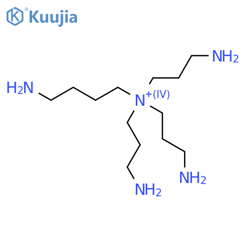 4-Amino-N,N,N-tris(3-aminopropyl)-1-butanaminium structure