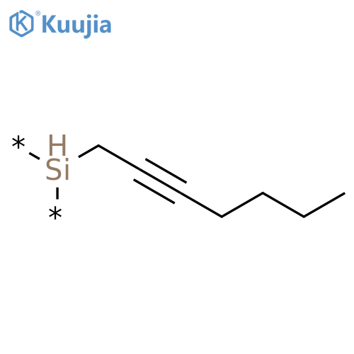 Poly(1-hexynylmethylsilylene) structure