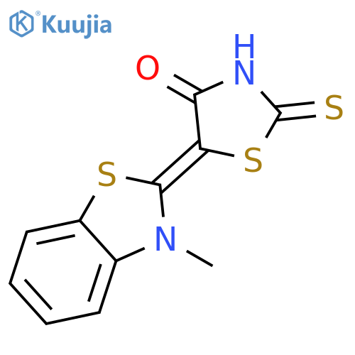 4-Thiazolidinone, 5-(3-methyl-2(3H)-benzothiazolylidene)-2-thioxo- structure