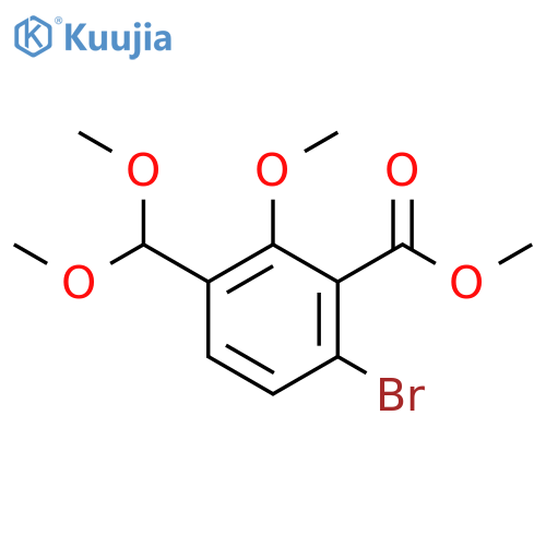 Methyl 6-bromo-3-(dimethoxymethyl)-2-methoxybenzoate structure