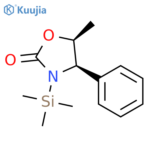 2-Oxazolidinone, 5-methyl-4-phenyl-3-(trimethylsilyl)-, (4R-cis)- structure