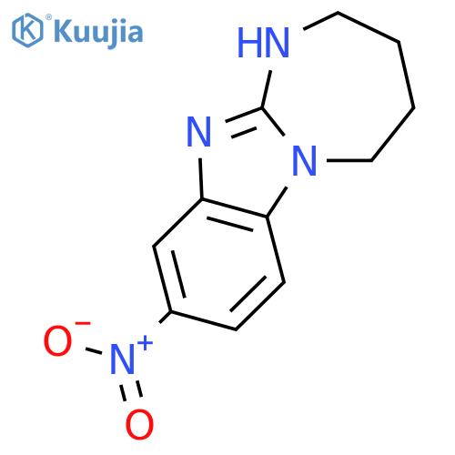 1H-[1,3]Diazepino[1,2-a]benzimidazole, 2,3,4,5-tetrahydro-9-nitro- structure
