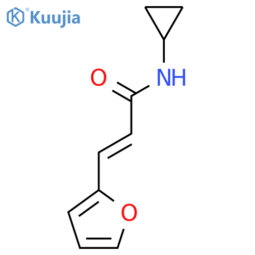 2-PROPENAMIDE, N-CYCLOPROPYL-3-(2-FURANYL)- structure