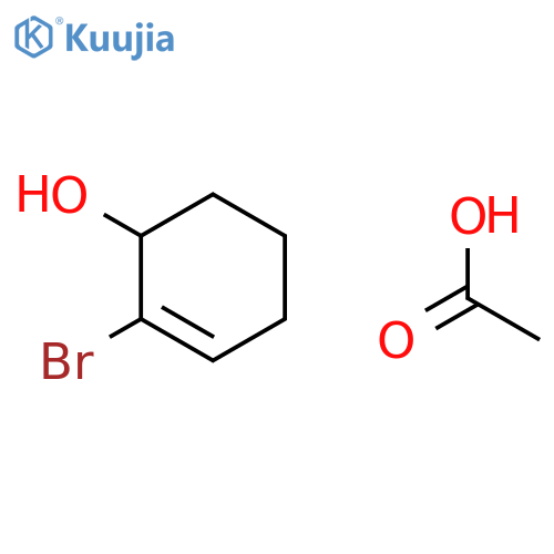 Acetic acid--2-bromocyclohex-2-en-1-ol (1/1) structure