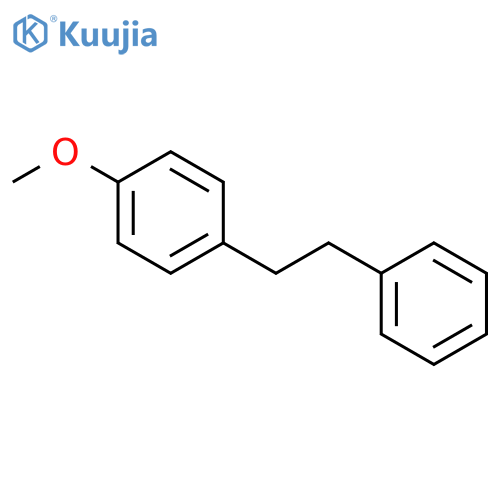 Benzene,1-methoxy-4-(2-phenylethyl)- structure
