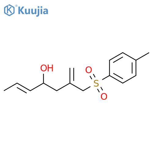 1,5-Heptadien-4-ol, 2-[[(4-methylphenyl)sulfonyl]methyl]-, (E)- structure