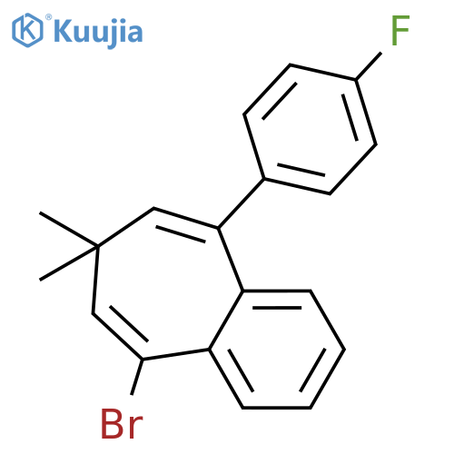 7H-Benzocycloheptene, 5-bromo-9-(4-fluorophenyl)-7,7-dimethyl- structure