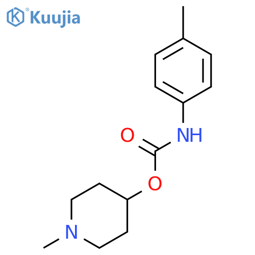 Carbamic acid, (4-methylphenyl)-, 1-methyl-4-piperidinyl ester structure