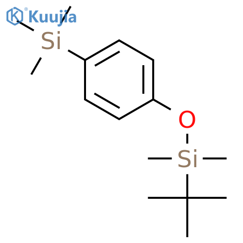 Silane, [4-[[(1,1-dimethylethyl)dimethylsilyl]oxy]phenyl]trimethyl- structure