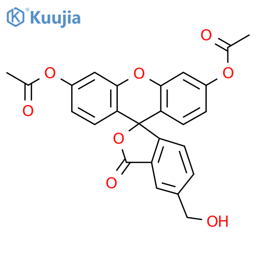5-Hydroxymethylfluorescein diacetate structure