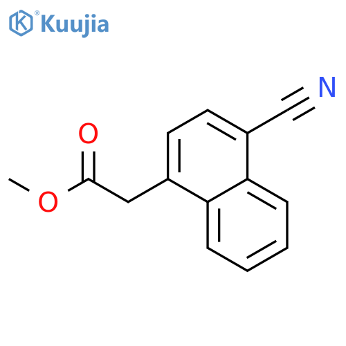Methyl 2-(4-cyanonaphthalen-1-yl)acetate structure