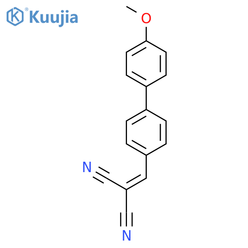 Propanedinitrile, [(4'-methoxy[1,1'-biphenyl]-4-yl)methylene]- structure