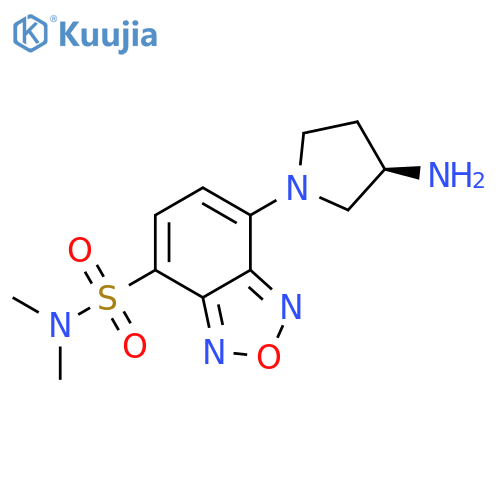 (S)-(+)-DBD-APy=(S)-(+)-4-(N,N-Dimethylaminosulfonyl)-7-(3-aminopyrrolidin-1-yl)-2,1,3-benzoxadiazole structure