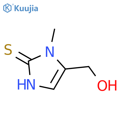 (2-Mercapto-1-methyl-1H-imidazol-5-yl)methanol structure