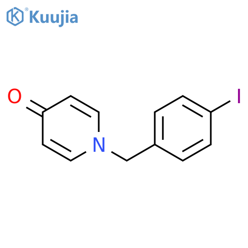 4(1H)-Pyridinone, 1-[(4-iodophenyl)methyl]- structure