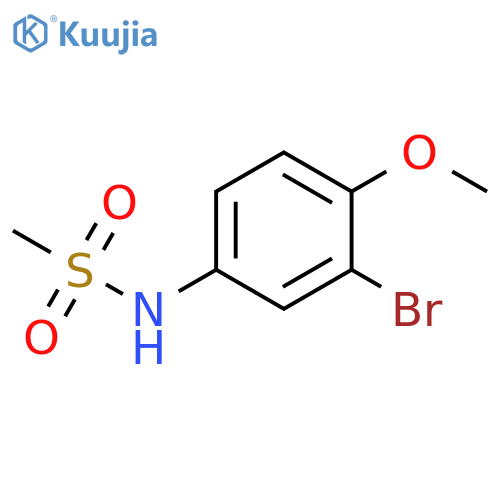 Methanesulfonamide, N-(3-bromo-4-methoxyphenyl)- structure