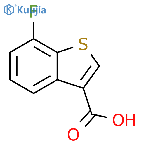 7-fluorobenzo[b]thiophene-3-carboxylic acid structure