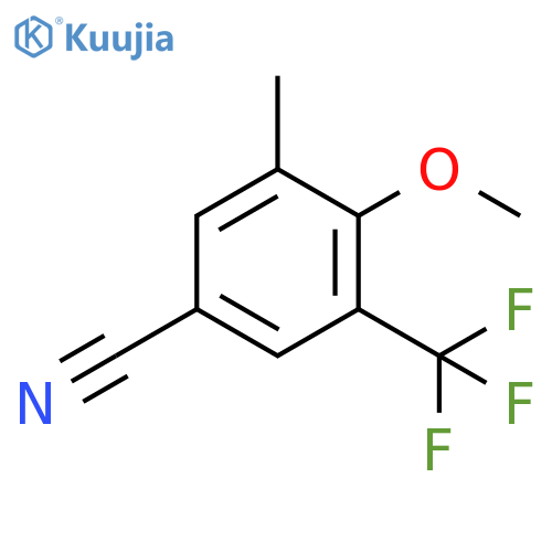 4-Methoxy-3-methyl-5-(trifluoromethyl)benzonitrile structure