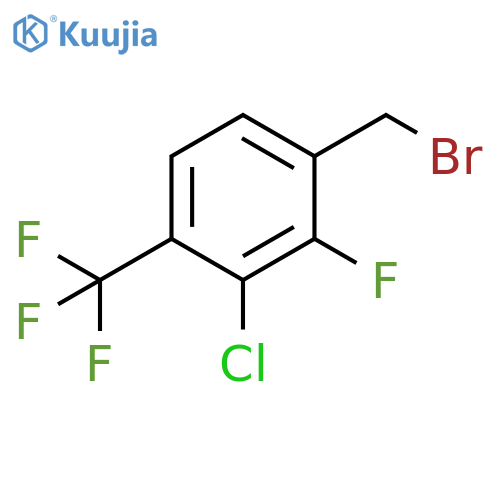 3-Chloro-2-fluoro-4-(trifluoromethyl)-benzyl bromide structure
