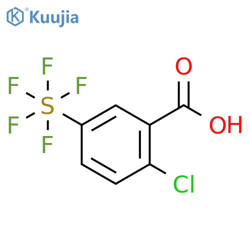 2-Chloro-5-(pentafluorosulfur)benzoic acid structure