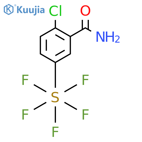 2-Chloro-5-(pentafluorosulfur)benzamide structure