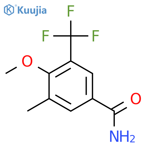 4-Methoxy-3-methyl-5-(trifluoromethyl)benzamide structure