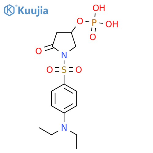 2-Pyrrolidinone, 1-[[4-(diethylamino)phenyl]sulfonyl]-4-(phosphonooxy)- structure