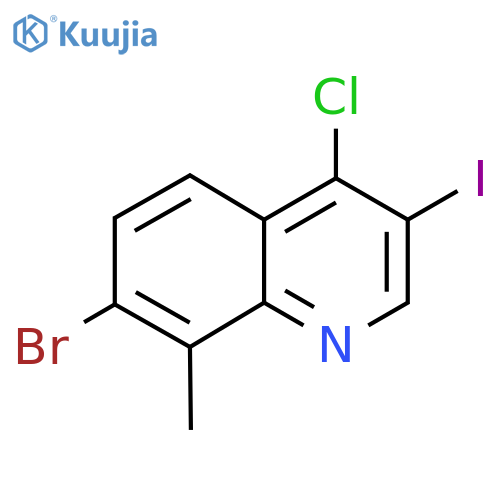 7-Bromo-4-chloro-3-iodo-8-methylquinoline structure