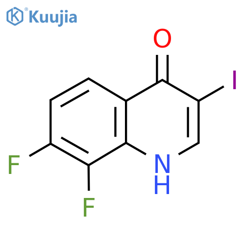 7,8-Difluoro-3-iodoquinolin-4-ol structure