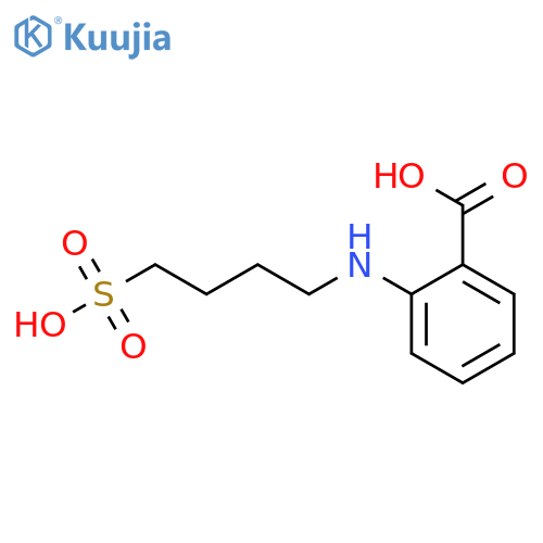 Benzoic acid, 2-[(4-sulfobutyl)amino]- structure